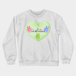 he/him pronouns Crewneck Sweatshirt